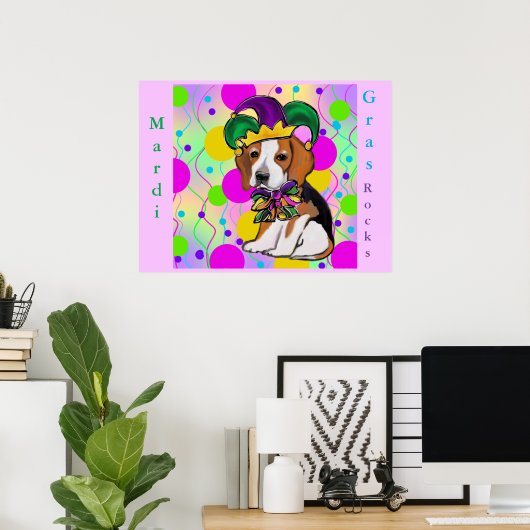 Beagle Dog Poster (Thuiskantoor)