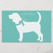 Beagle Dog Puppy Briefpapier (Voorkant)