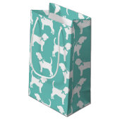 Beagle Dog Puppy Klein Cadeauzakje (Achterkant Gekanteld)