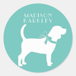 Beagle Dog Puppy Ronde Sticker