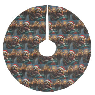 Beagle Dog Roller Onderzetter Kerst Kerstboom Rok