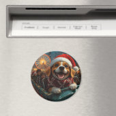 Beagle Dog Roller Onderzetter Kerst Magneet (Insitu (Vaatwasser))