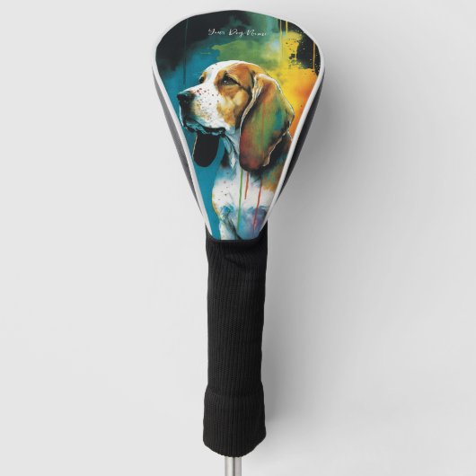 Beagle Dog - Samenstelling 004 Golfheadcover (Voorkant)