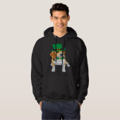 Beagle Dog Shamrock St Patrick s Day Saint Paddy s Hoodie (Voorkant volledig)