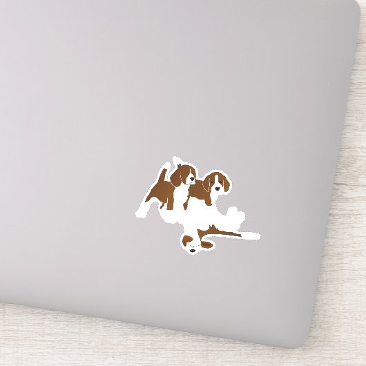 Beagle dog sticker (Detail)