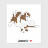 Beagle dog sticker (Vel)