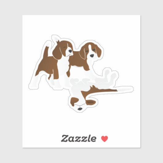 Beagle dog sticker (Vel)