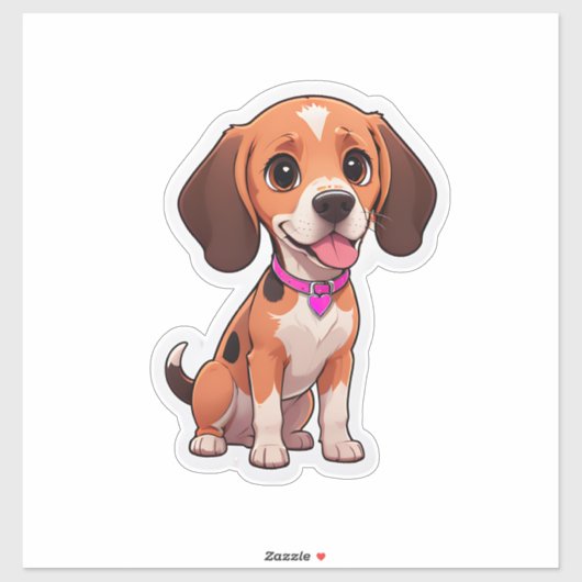 Beagle Dog Sticker (Vel)