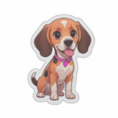 Beagle Dog Sticker (Voorkant)