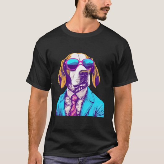 Beagle Dog Stijl T-shirt (Voorkant)