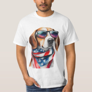 Beagle Dog Sublimatie Waterverf T-shirt