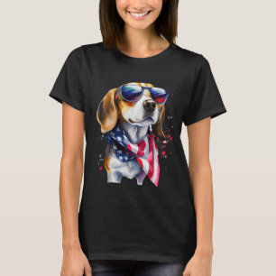 Beagle Dog Sublimatie Waterverf T-shirt