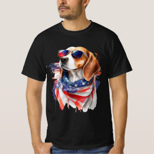 Beagle Dog Sublimation Waterverf T-shirt
