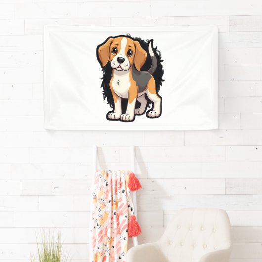 Beagle Dog T-shirt Spandoek (Insitu)