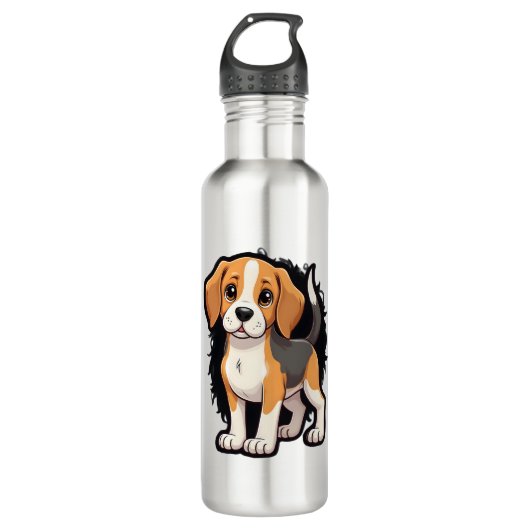 Beagle Dog T Shirt Waterfles (Voorkant)