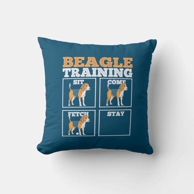 Beagle Dog Training Dog Kussen (Voorkant)