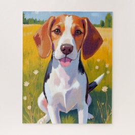 Beagle Dog Watercolor Pet Painting Legpuzzel