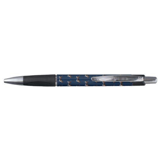 Beagle Dogs Pattern Monogrammed Pen (Achterkant)