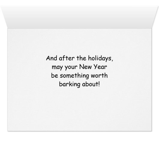 Beagle drôle Chien de Noël avec arbre (Intérieur Horizontal (Bas))