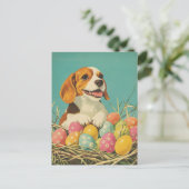 Beagle  Easter Briefkaart (Staand voorkant)