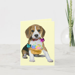 Beagle Easter - Gepersonaliseerd Feestdagen Kaart