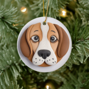 Beagle Een Lekker Koekje Geïnspireerd Keramisch Ornament