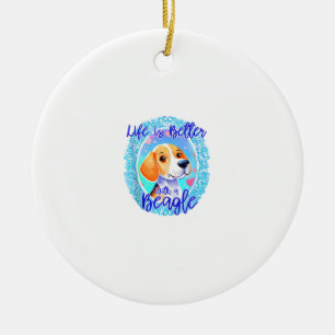 Beagle eigenaar hond puppy mama beagle hond schatt keramisch ornament