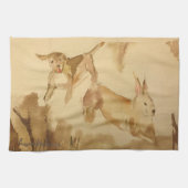 Beagle en Bunny Theedoek (Horizontaal)