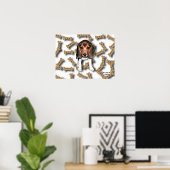 Beagle en Dog Biscuits Poster (Thuiskantoor)
