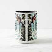 Beagle en eekhoorn Christmas Coffee Mok Cup (Midden)