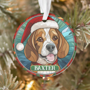 Beagle en verre de verre de qualité personnalisée