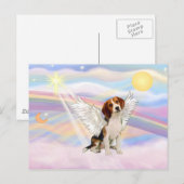 Beagle engel briefkaart (Voorkant / Achterkant)