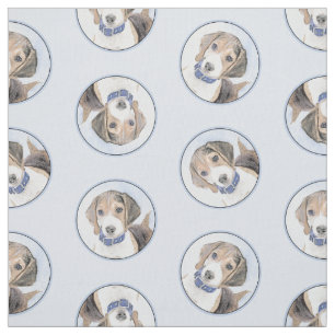 Beagle Engels Schilderij Tri Tricolor Schattigee D Stof