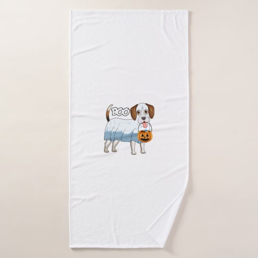 Beagle fantôme de Halloween Chien (Serviette de bain)