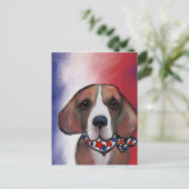 BEAGLE FEESTDAGENKAART (Staand voorkant)