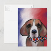 BEAGLE FEESTDAGENKAART (Voorkant / Achterkant)