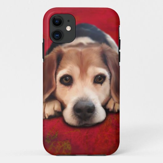 Beagle Fine Art Dog Art Painting Case-Mate iPhone Case (Achterkant)