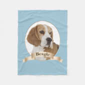Beagle Fleece Blanket (Voorkant)