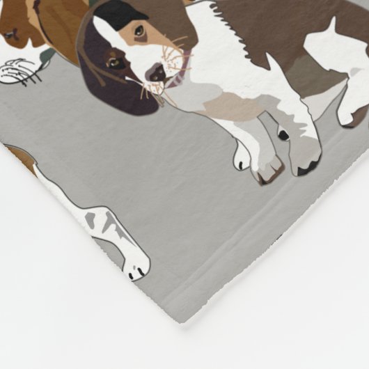Beagle Fleece Blanket (Hoek)