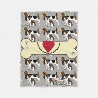 Beagle Fleece Blanket Deken