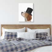 Beagle, Formele hond en Pet Canvas Afdruk (Insitu (Slaapkamer))
