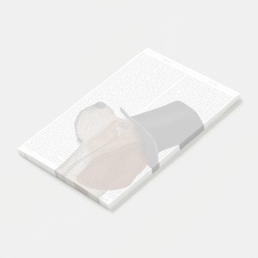 Beagle, Formele hond en Pet Post-it® Notes (Schuin)