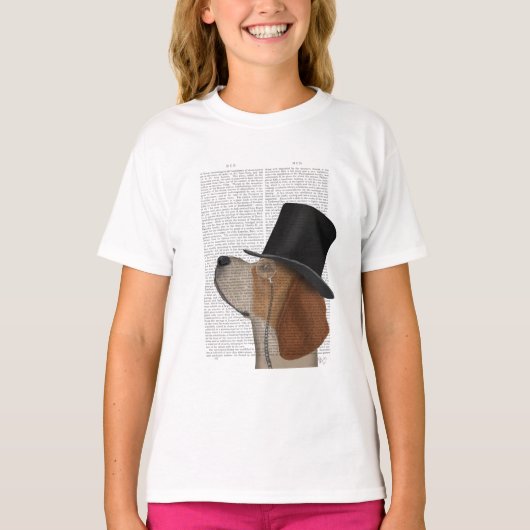 Beagle, Formele hond en Pet T-shirt (Voorkant)