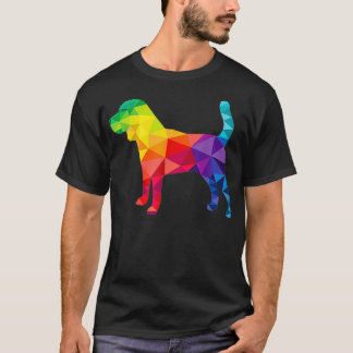 Beagle Gay Pride LGBT LGBTQ Rainbow Flag Dog Lover T-shirt
