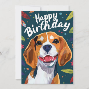 Beagle Gelukkige Verjaardag Feestdagenkaart