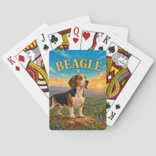 Beagle, Geometrisch Mozaïek Pokerkaarten
