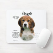 Beagle geschiedenis; Alles over Beagles Muismat (Met muis)
