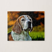 Beagle gezicht legpuzzel (Horizontaal)