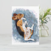 Beagle Gift, Hondenliefhebber Gift, Dog Owner Cade Feestdagenkaart (Staand voorkant)