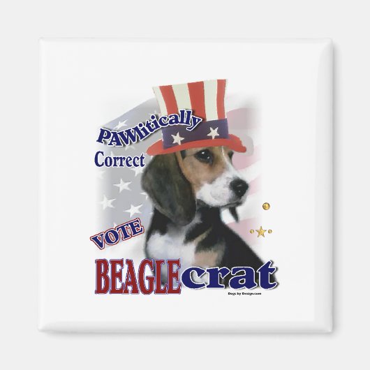 Beagle Gifts Magneet (Voorkant)
